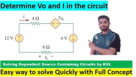 Dependent Source Circuits Solve using KVL with full concept and proper Explanation