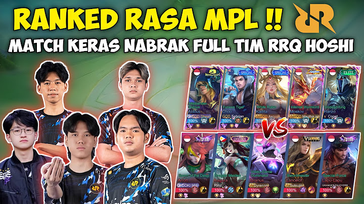 Match Keras Lawan Full Roster RRQ Hoshi !! Mode MPL Keluar Cuy😭