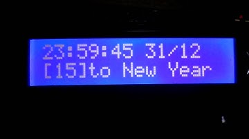 Arduino New Year Countdown