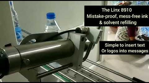 Linx 8910 Coding on Pet Bottles