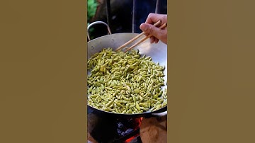 Tôm Rừng Tây Nguyên . Nhộng Muồng #beprungtaynguyen #beprung #cooking #food #tiktok #amthuc