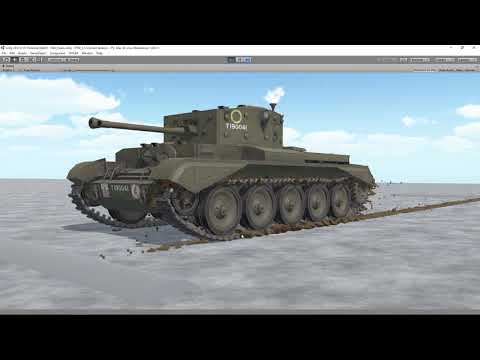 "NVIDIA FleX for Unity" Tank tracks mud exam.