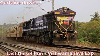 Last Diesel Run of Vishwamanava Express
