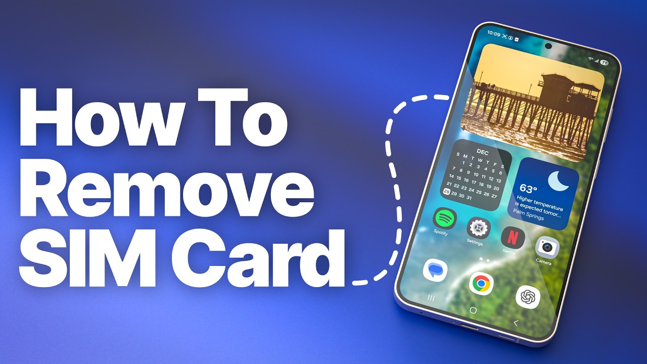 Remove Sim How to Remove a SIM Card on Android Phone (Step-by-Step) - YouTube