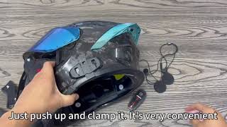 XGP Motorcycle Bluetooth Headset Helmet Installation