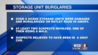 Police investigate a string of storage unit burglaries in Amory