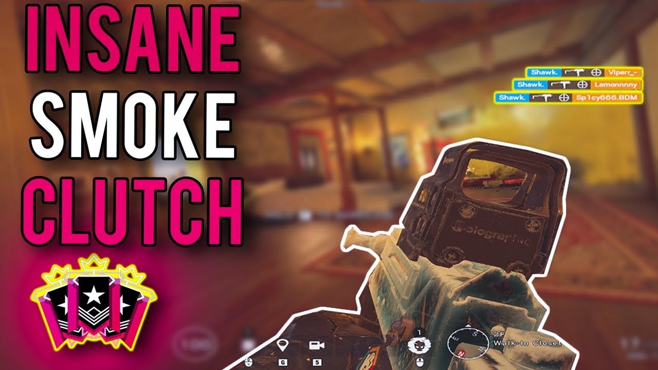 *INSANE* Smoke Clutch - Rainbow Six Siege - YouTube