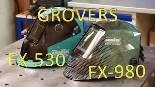 Смотрим сварочные маски Grovers FX-530 и FX-980.