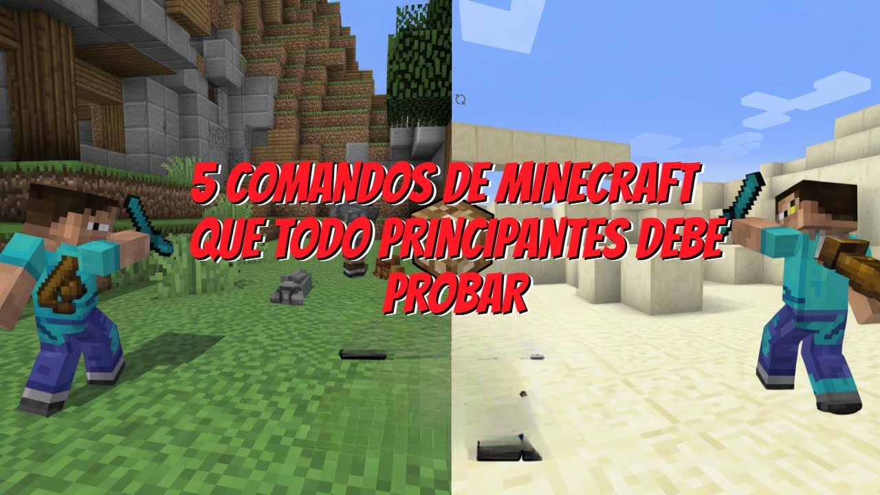 5 comandos de Minecraft que todo principiante debe probar ya - YouTube