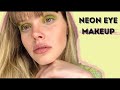 HOW TO USE NEON EYESHADOW to make your eyes standout! Safe for beginners!