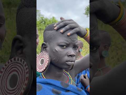 Surma tribe woman