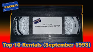 Blockbuster - Top 10 Rentals (September 1993)
