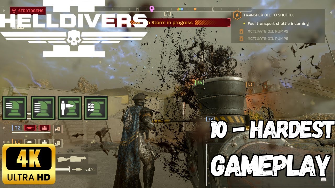(PS5) Helldivers 2: Gameplay - Hardest Difficulty - YouTube
