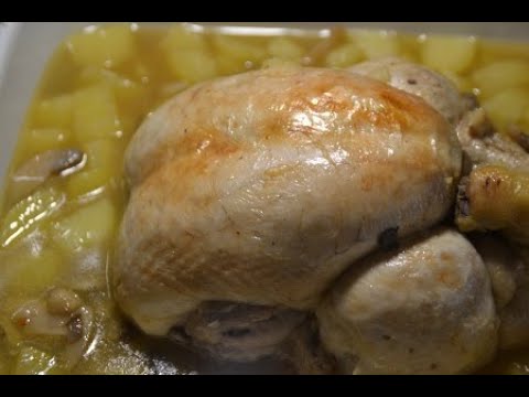 poulet-entier-champignons-pommes-de-terre-cookeo