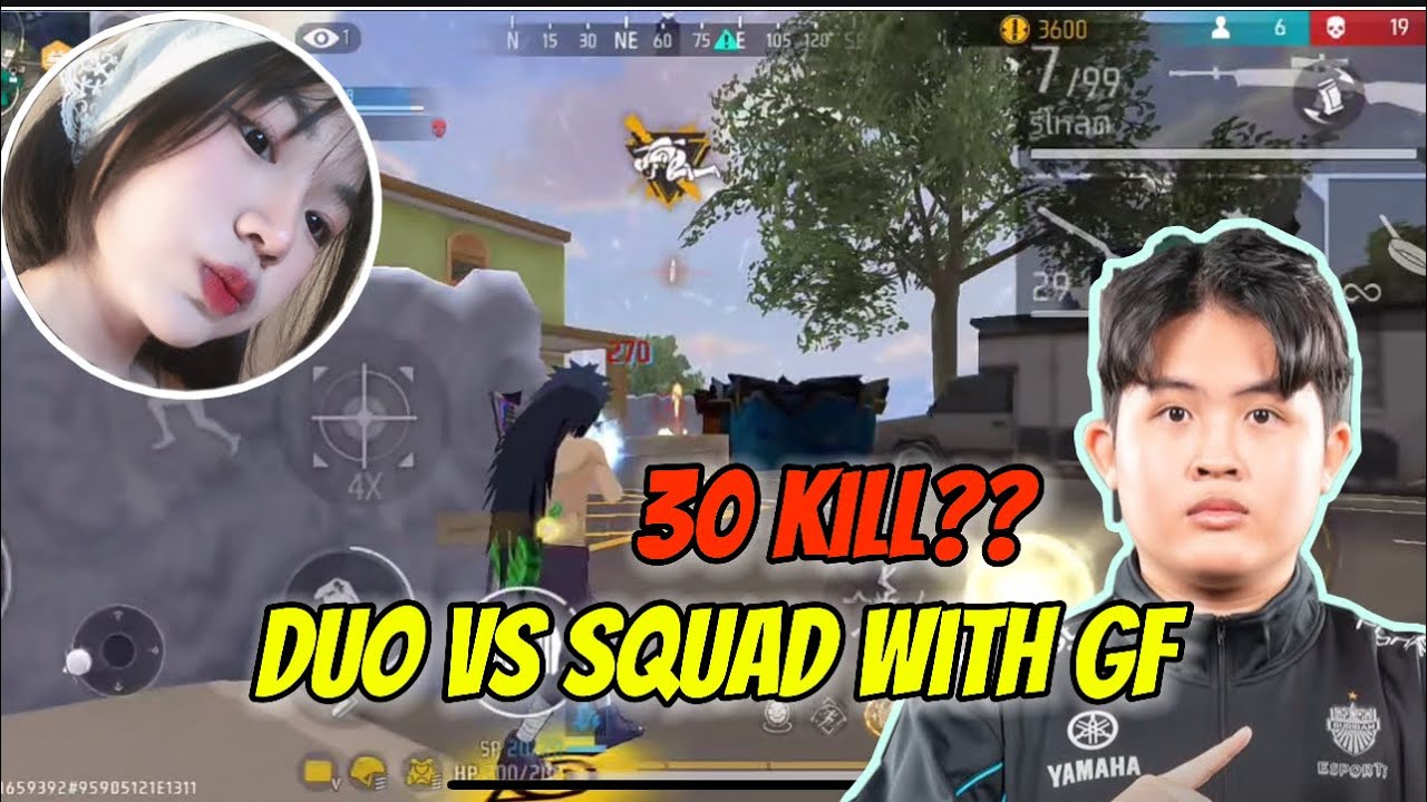 BRU.WASSANA 22KILL DUO VS SQUAD WITH HIS GIRLFRIEND/WASSANA GÁNH NGƯỜI YÊU 22KILL