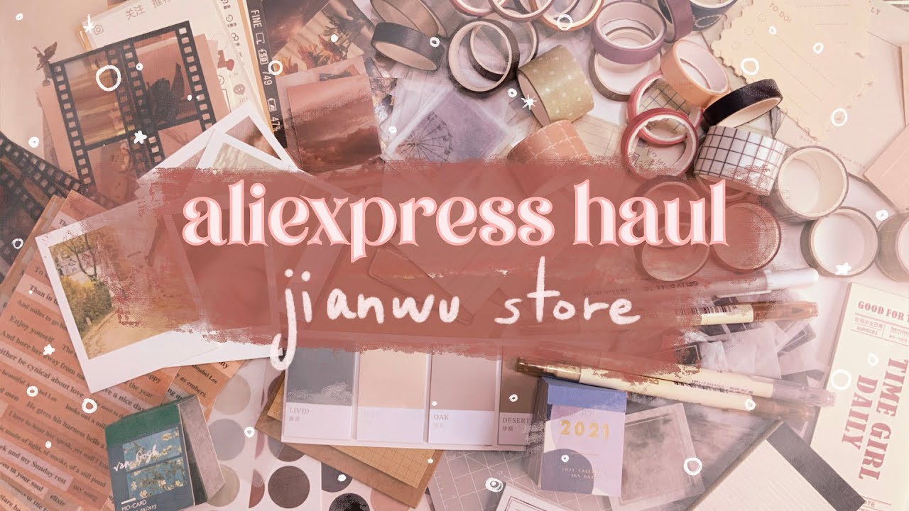 aliexpress stationery haul || jianwu store || lunieth