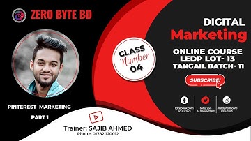 Digital Marketing Class 4 Pinterest Part 1 Ledp Batch 11 Tangail