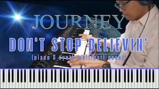 Journey - Dont Stop Believin-(piano and synth multipart cover)