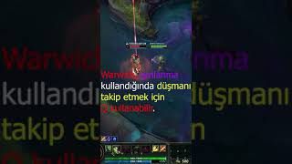 WARWİCK RAKİBİNİ TELEPORT ATARKEN Q İLE TAKİP EDEBİLİR-LOL TAKTİKLERİ-LEAGUE OF LEGENDS #shorts