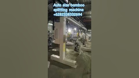 Auto size bamboo splitting machine#machine #machinery