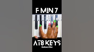 F MINOR 7 CHORD - How to Play on the Piano