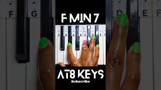 F MINOR 7 CHORD - How to Play on the Piano