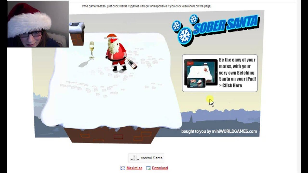 SOBER "DRUNK" SANTA GAME