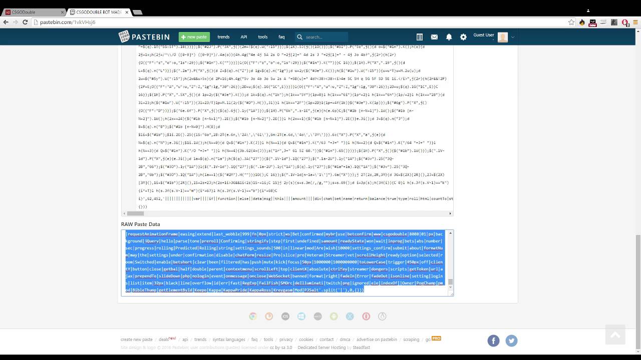 CSGODOUBLE BOT MADE BY FOOBAR