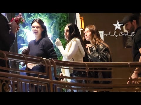 Kendall Jenner & Hailey Bieber Have Girls Night Out With Justine Skye And Lauren Perez