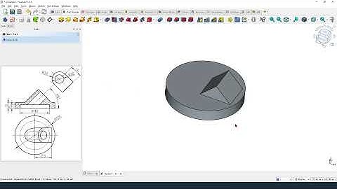 FreeCAD Tutorial for beginners,basic model exercise-109