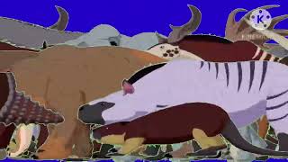 Cenozoic Stampede Blue Screen For @animalstampedegreenscreen6522