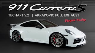 แท้ทั้งคัน Porsche 911 Carrera S Techart V2 Stage2 + Akrapovic Full Exhaust 6xxhp ( ซื้อเลยไหม!! )