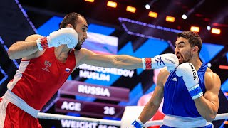 Muslim Gadzhimagomedov (RUS) vs. Abbes Mouhiidine (ITA) IBA World Championships 2023 Final (92kg)