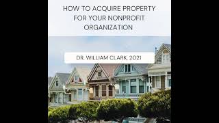 How to acquire property for your nonprofit organization