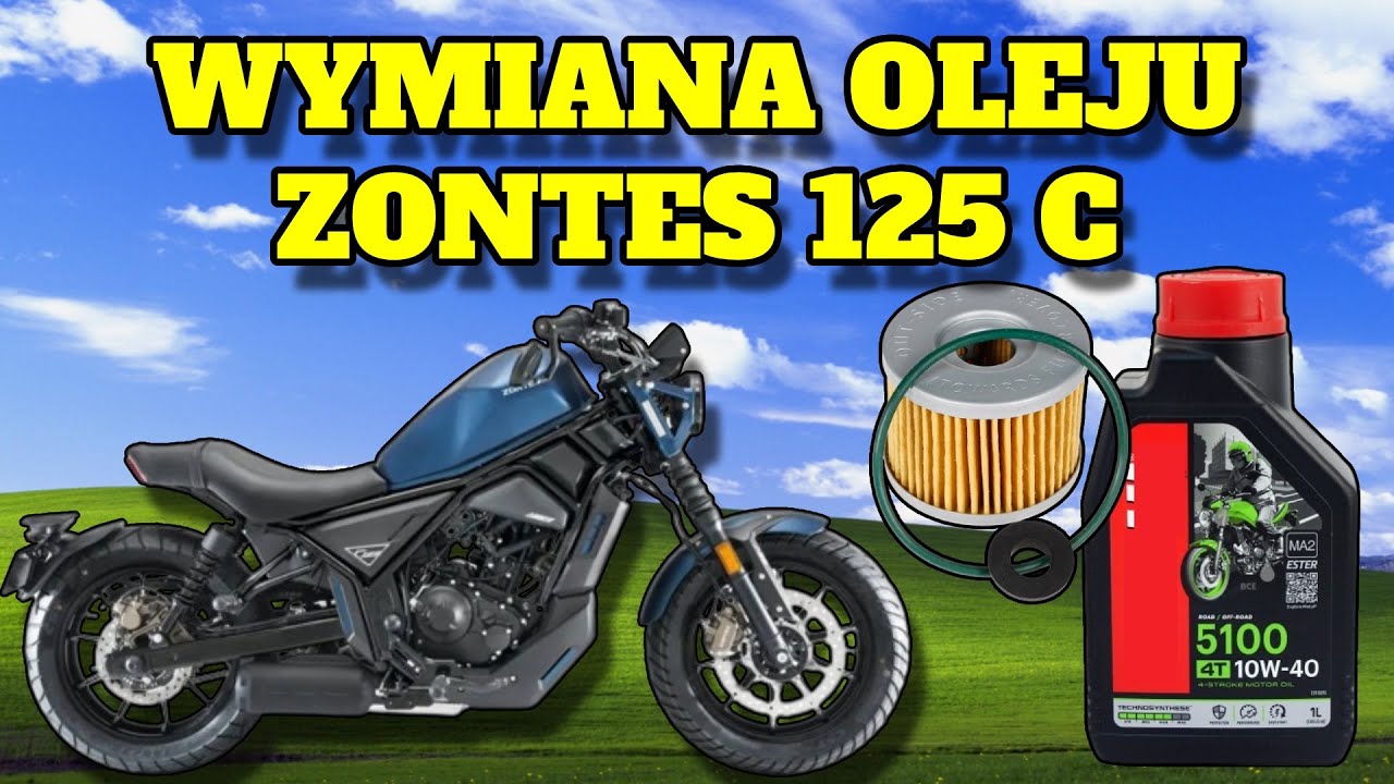 Wymiana oleju i filtra ZONTES 125 C. Prewencyjna wymiana przed serwisem po 150km.
