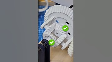 How to build gear set for rear differential 3D print