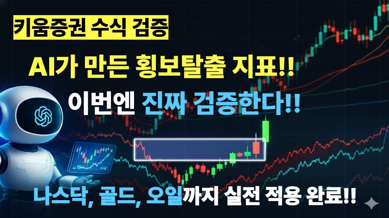 [키움증권 수식검증편] AI가 만든 횡보탈출지표? 이번엔 진짜 검증한다? (나스닥·골드·오일까지!)