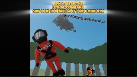Testing the Lethal company ship mod in bonelab