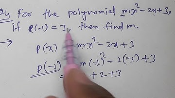 Polynomials, Class 9th Maths, Algebra Practice set 3.5part 2