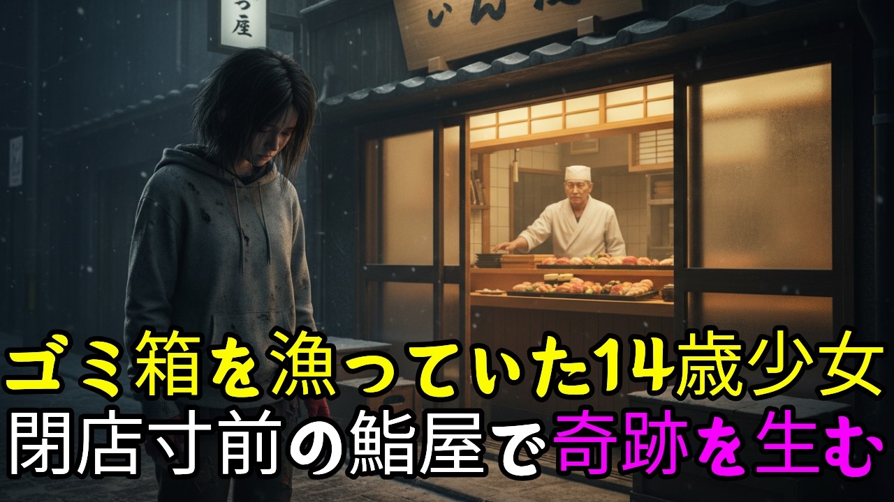 14歳少女、ゴミ箱から鮨職人へ | 閉店寸前の店を救う奇跡
