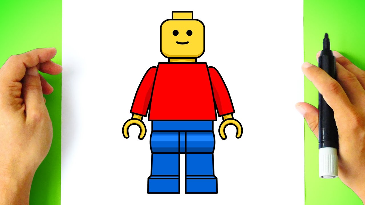 Como DESENHAR um LEGO Simples - Cómo DIBUJAR un LEGO Fácil