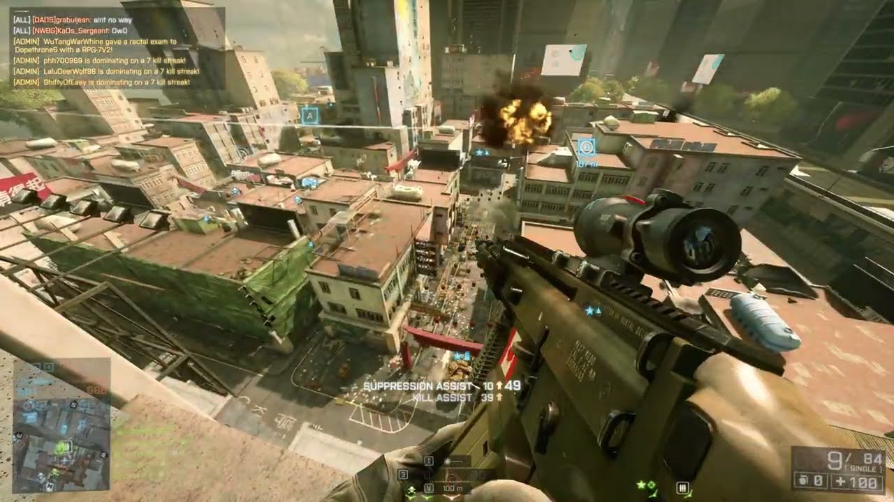 Battlefield 4 Conquest Pearl Market Loadout Scar-H SV Setup