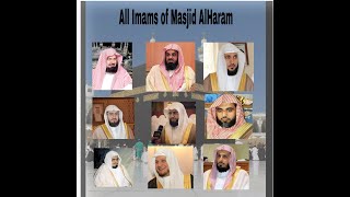 All Imams Of Masjid AlHaram 2020