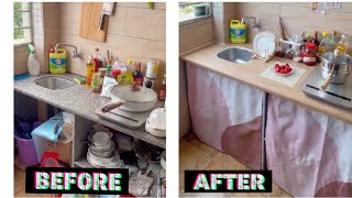CHEAP & EASY SMALL KITCHEN MAKEOVER IDEAS 💞