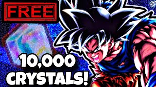 10,000 FREE CHRONO CRYSTALS AND HOW IT LOOKS IN DRAGON BALL LEGENDS (3X GUARANTEED LF SUMMONS)