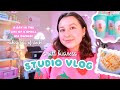 Small business studio vlog  a realistic day in my life making lots of stock for my next collection