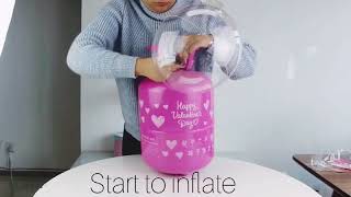 How to Inflatable Bubble Balloon with Helium ?