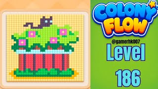 Colony Flow Level 186 Walkthrough Solution 