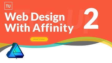 Web design using affinity designer 2 | "TutsUp" website (speed art)