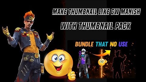 HOW TO MAKE THUMBNAIL LIKE GW MANISH & SWAM || GW MANISH JAISA THUMBNAIL KAISE BANAYE